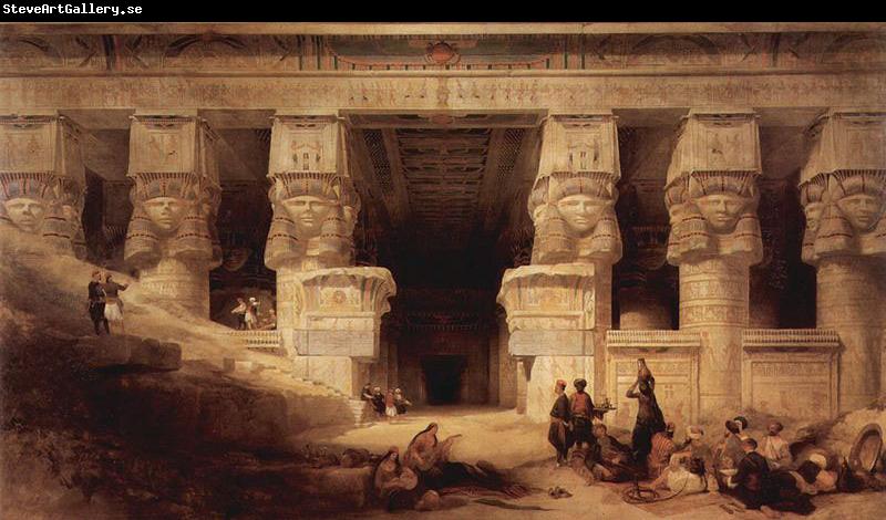 David Roberts Der Tempel der Dendera